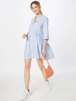 ONLY Blousejurken Blousejurk Ditte Dames Blauw -ONLY Elegant winkel ff33e1271d104480a7f1e4c2a53a78f6