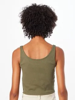 ONLY Tanktops Top NESSA Dames Grijs Gemêleerd / Olijfgroen -ONLY Elegant winkel ffd2c737780e61fdbcc9981ce7608def